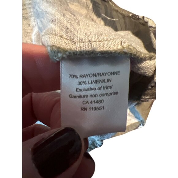 Gentle Fawn Womens Floral Print Spaghetti Strap Dress S linen - Picture 4 of 8